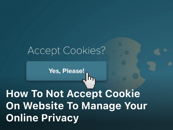 How to Not Accept Cookies on Website
